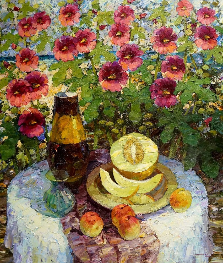 Oil painting Mallow Smirnov Evgeny Vladimirovich: Title: Oil painting Mallow Smirnov Evgeny Vladimirovich Description: No.Vern 1244 *** ABOUT THIS PAINTING *** * TITLE: "Mallow" * ARTISTS: Smirnov Evgeny Vladimirovich * SIZE: 100x85