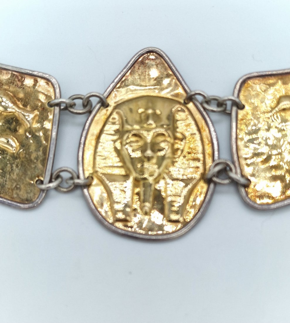 Necklace in 18 kt solid gold and 800 silver - 4