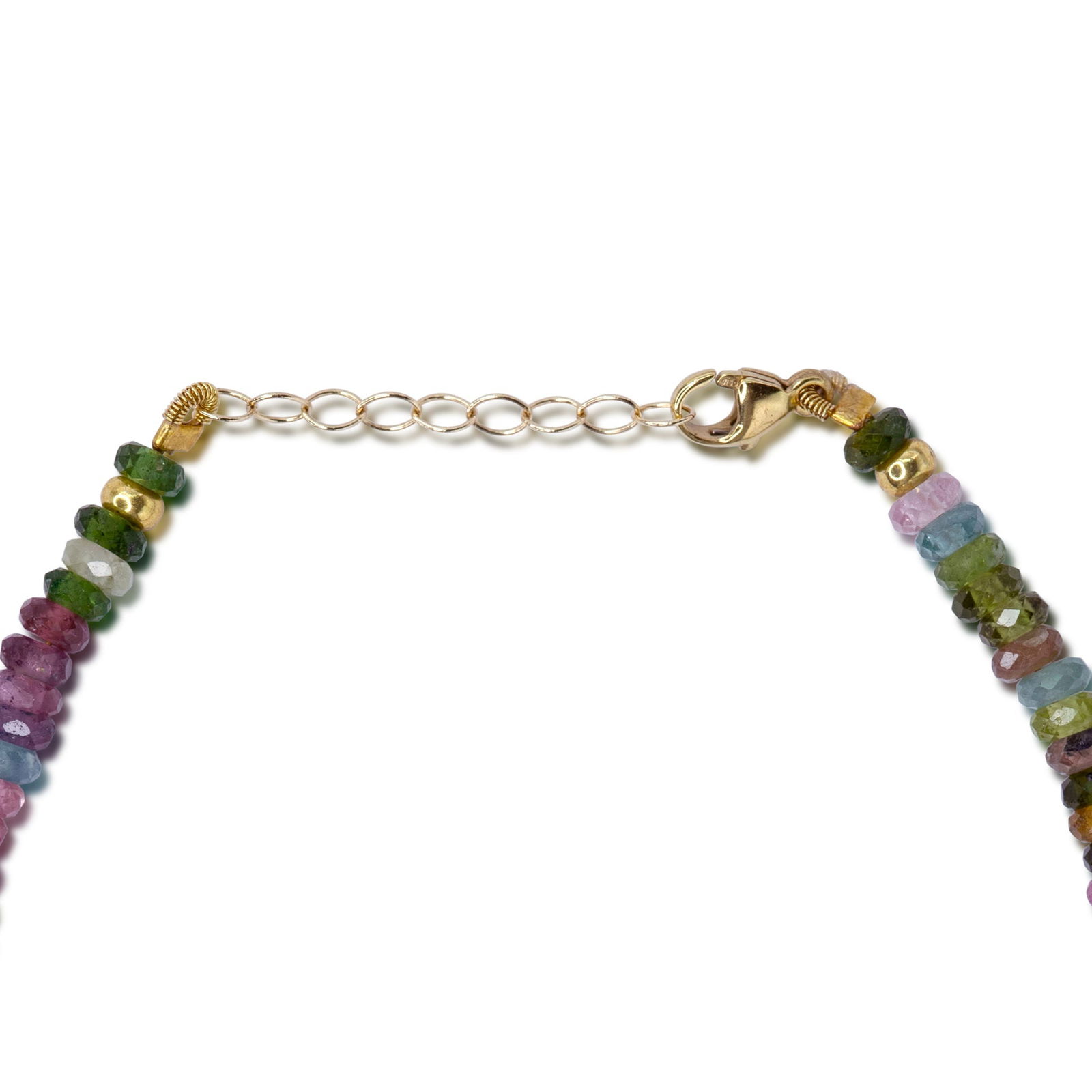 Birthstone October Watermelon Tourmaline 14K Gold Bracelet - 4