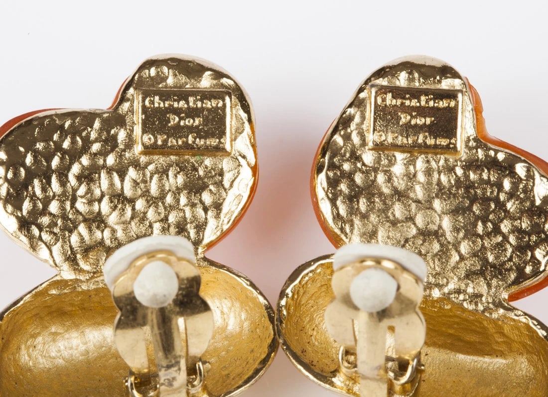 Massive Runway Christian Dior Shell Earrings - 6