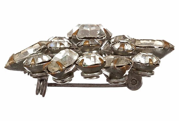 Round Rhinestone Pin - 3