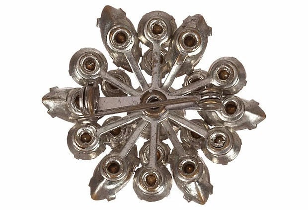 Round Rhinestone Pin - 4