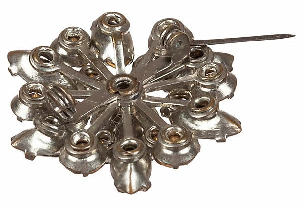 Round Rhinestone Pin - 5