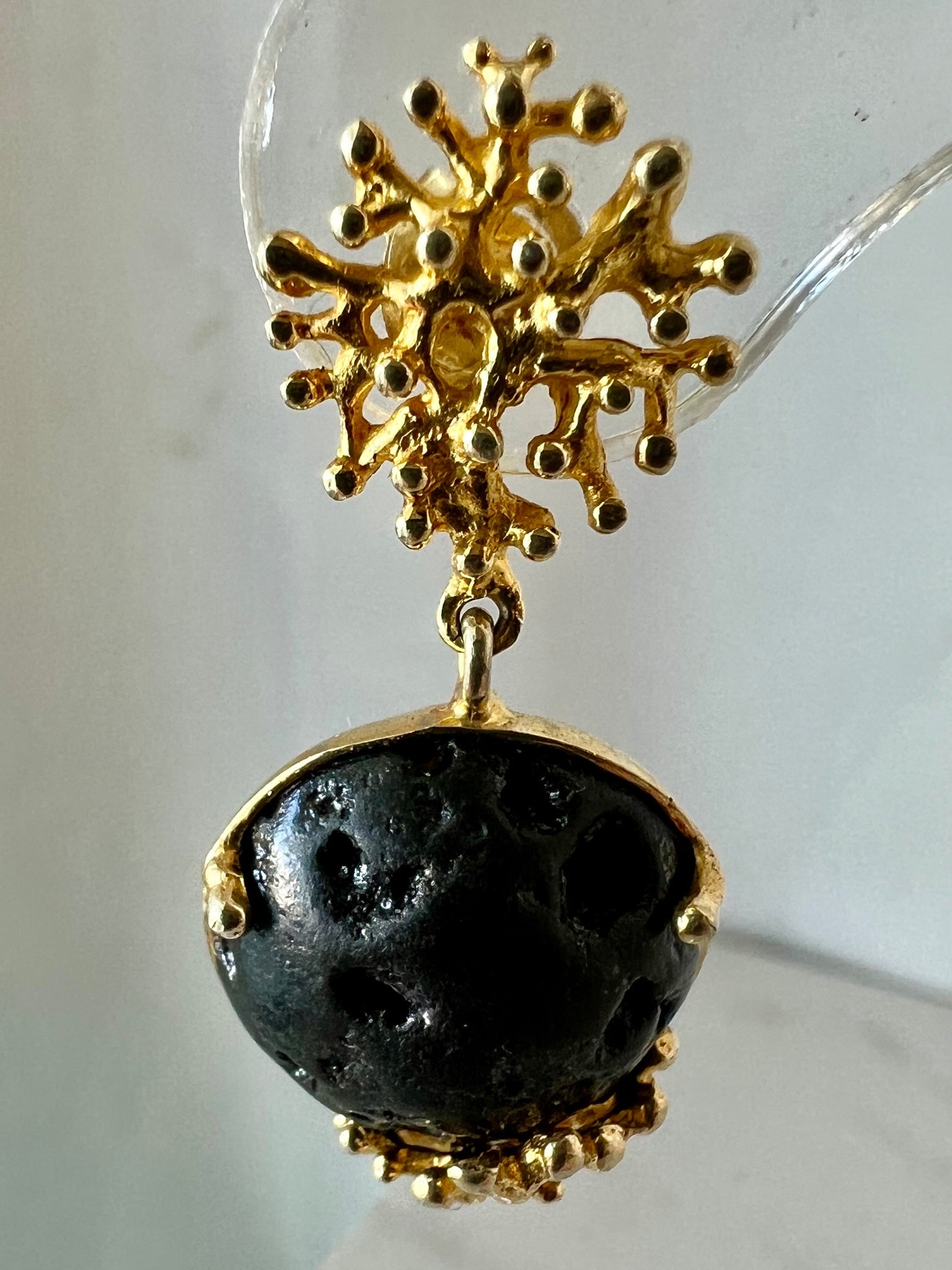 Hawaiian Lava Rock Earrings - 2