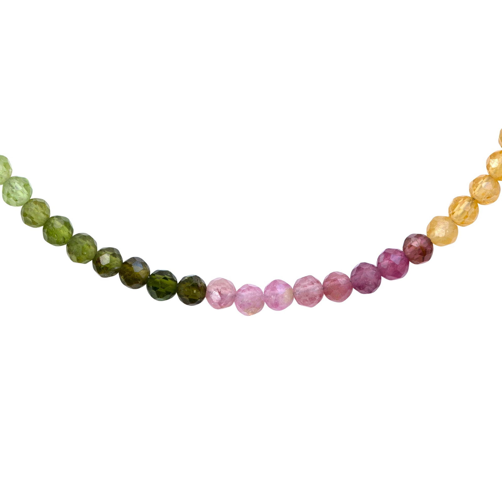 Rainbow Tourmaline Bracelet 14K Gold - 4