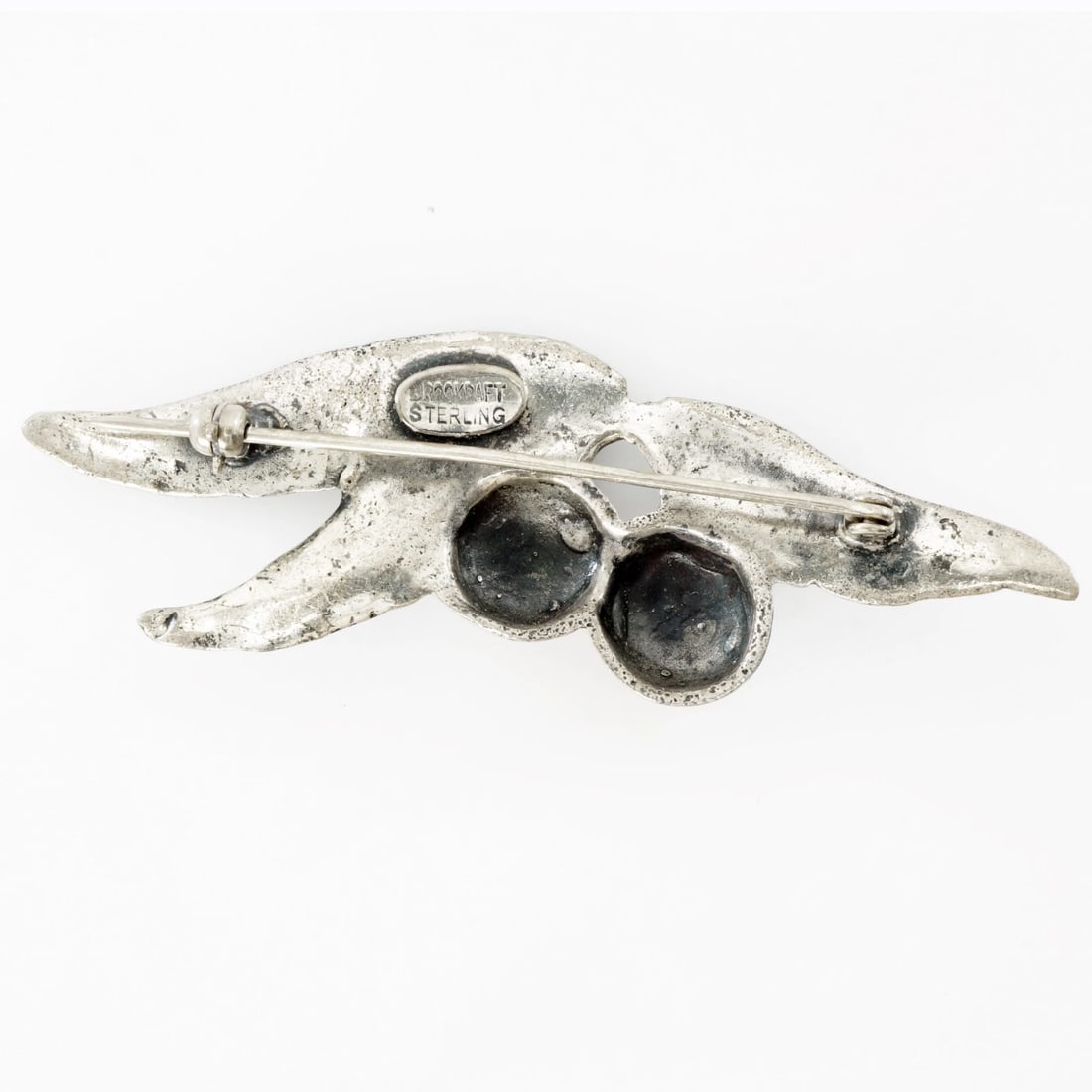 Vintage Brockraft Signed Sterling Brooch Pin - 2