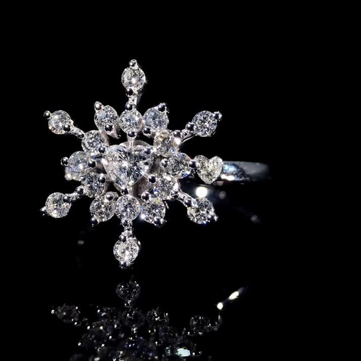 14K GOLD 0.50 CTW NATURAL H DIAMOND RING - 3