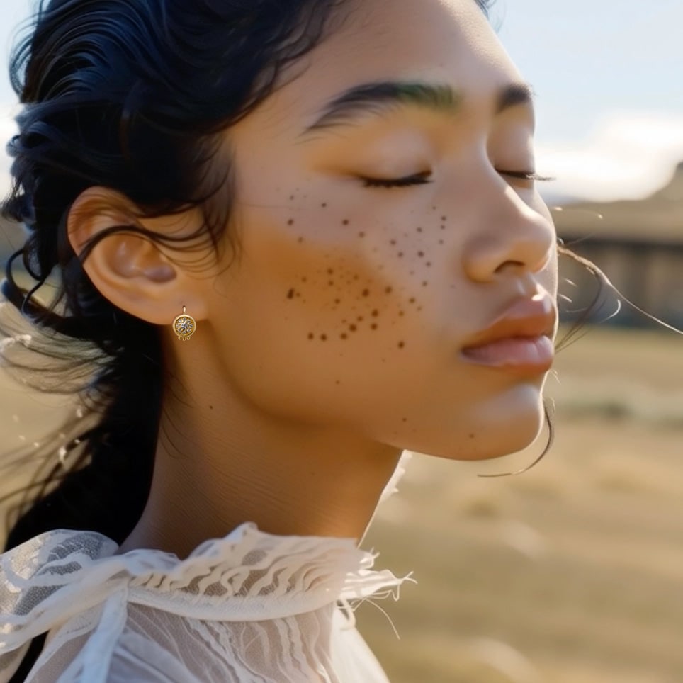 Muse 18K Gold Diamond Hook Earring - 7