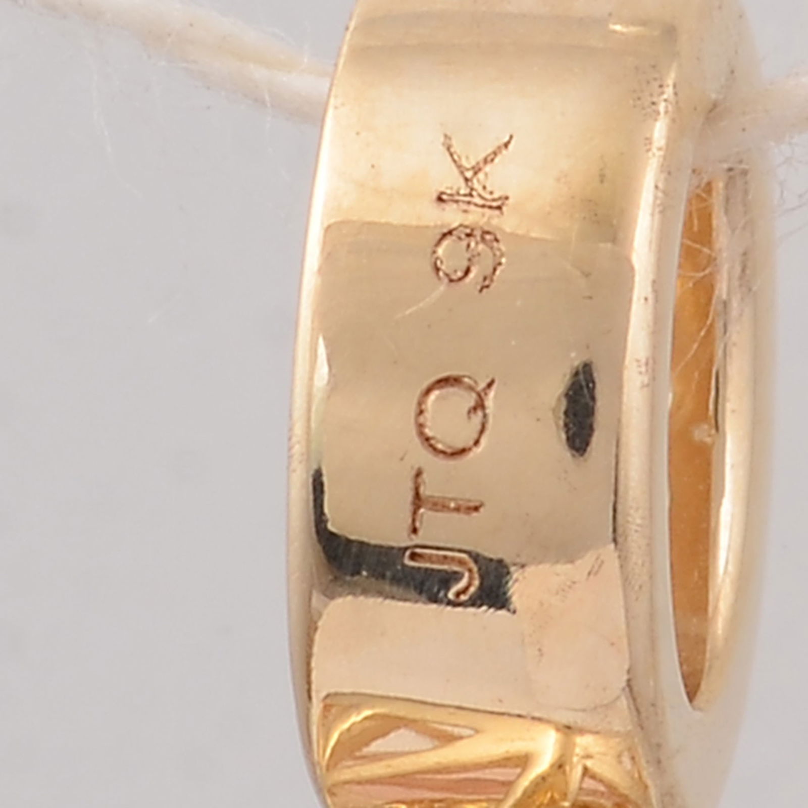 4.03 Ct Trillion Morganite 9K Gold Pendant - 5