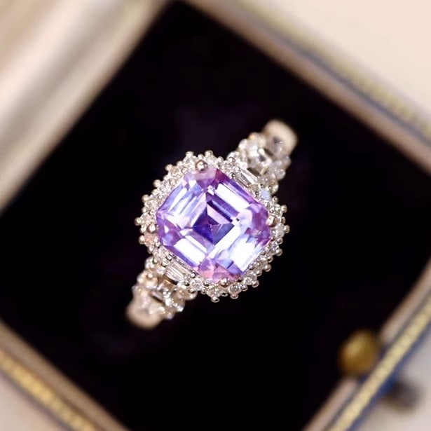 14K GOLD 2.42 CTW NATURAL SAPPHIRE & DIAMOND RING - 2