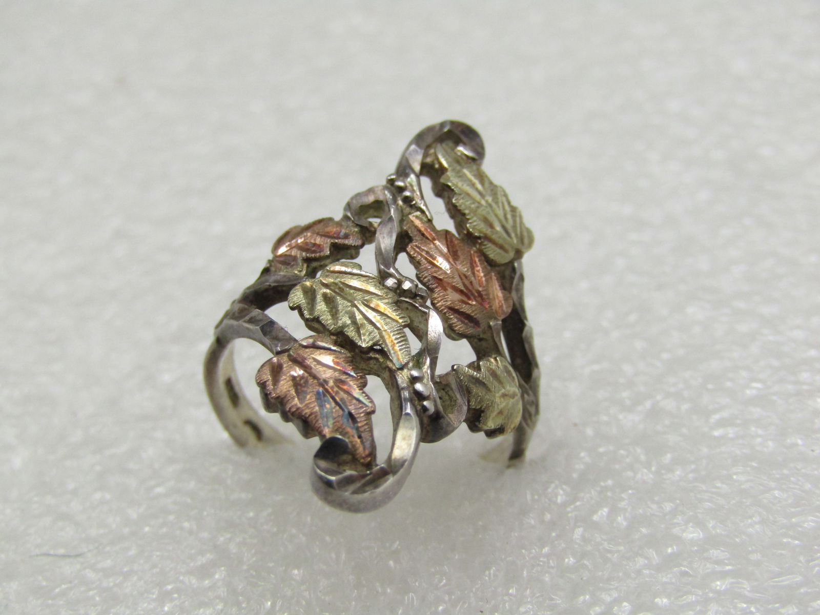 Vintage 10kt & Sterling Black Hills Gold Ring, Sz. 8, - 4