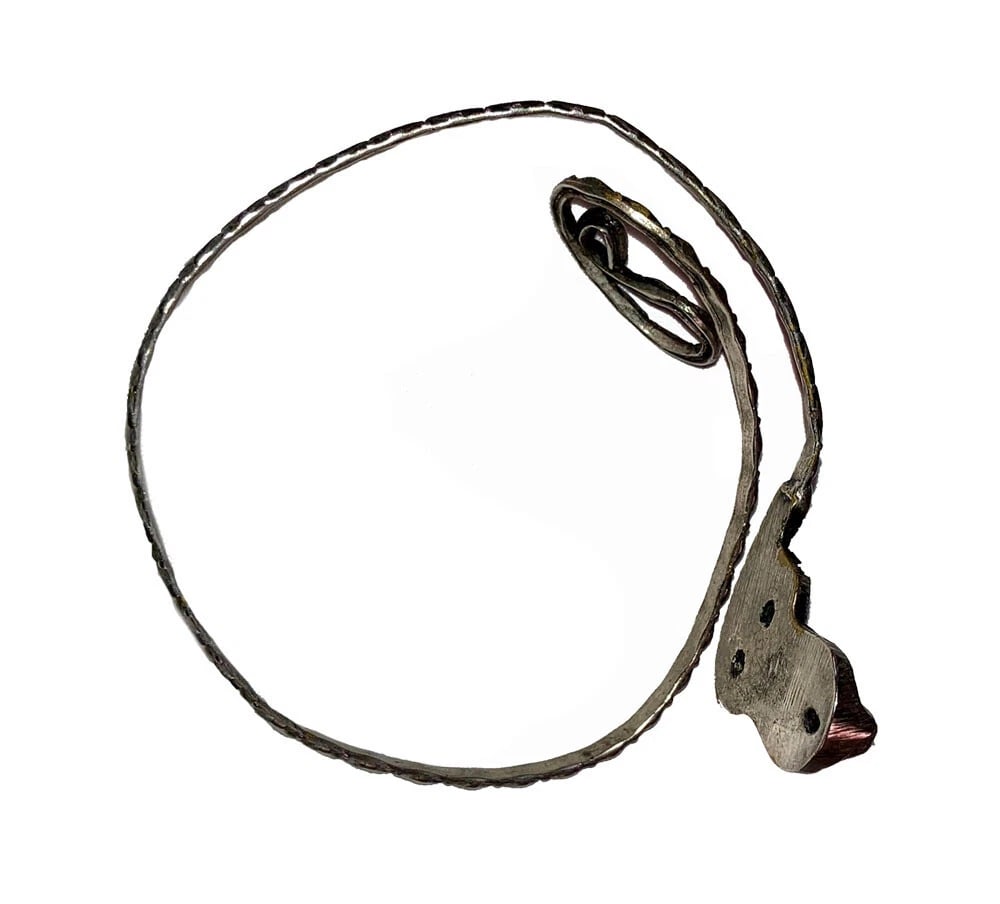 Southeast Asian Cobra White Metal Snake Armband - 4