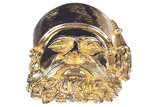 Judith Leiber Sultan Mask Pin Pendant - 5