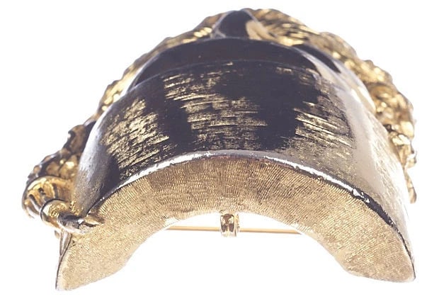 Judith Leiber Sultan Mask Pin Pendant - 6
