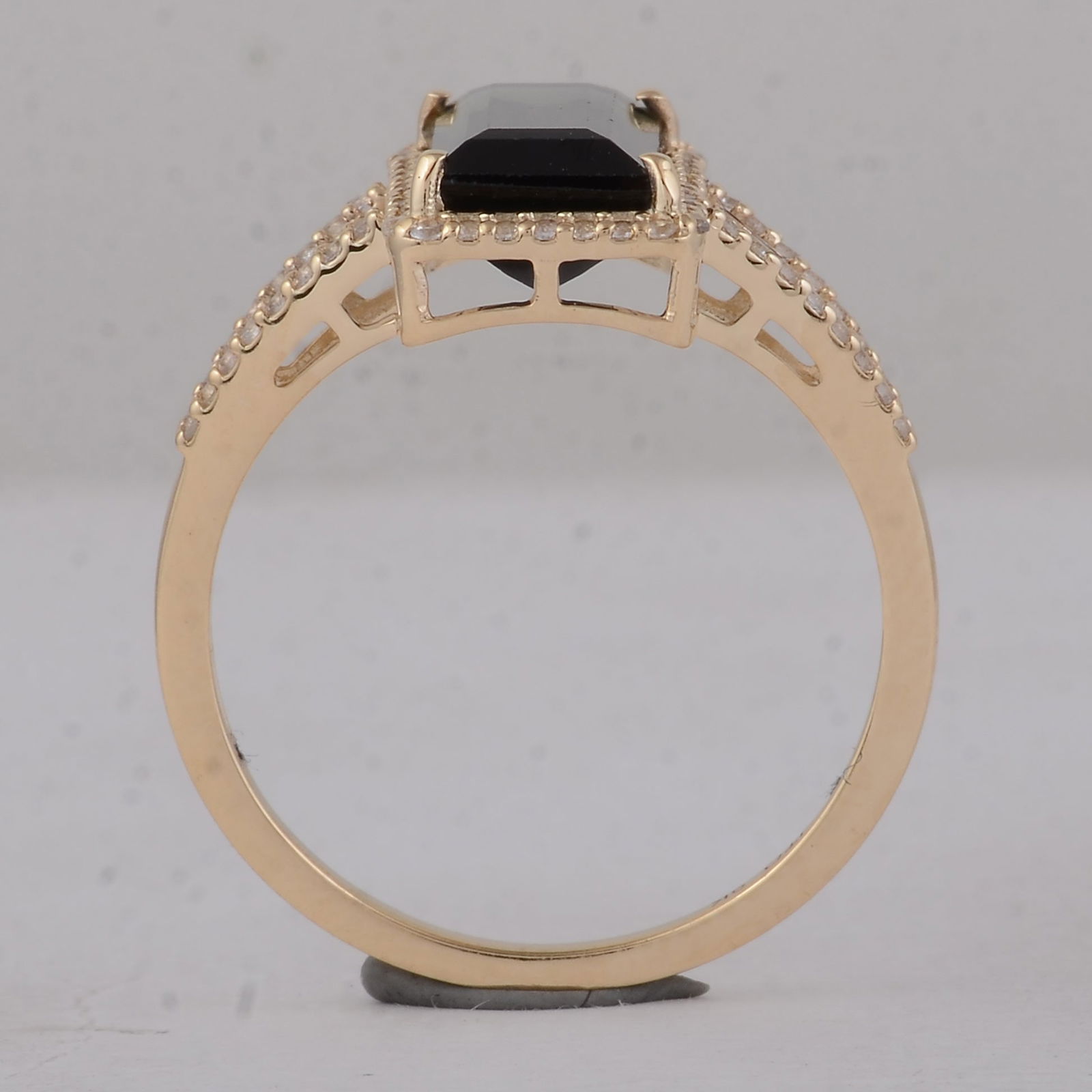 3.13 Ct Baguette Tourmaline 9K Gold Ring - 4