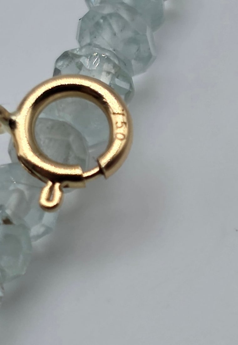 Aquamarine and Akoya pearl necklace - 3