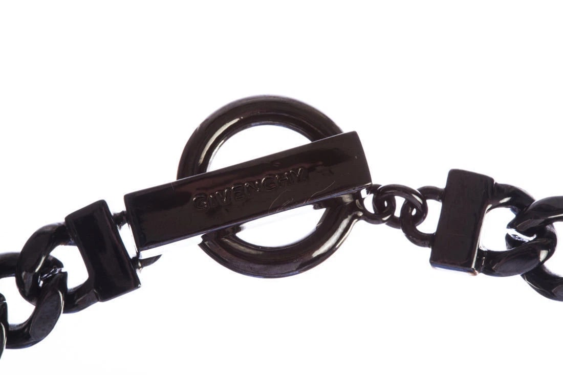 Givenchy Headlight Rhinestone Flapper Necklace - 8