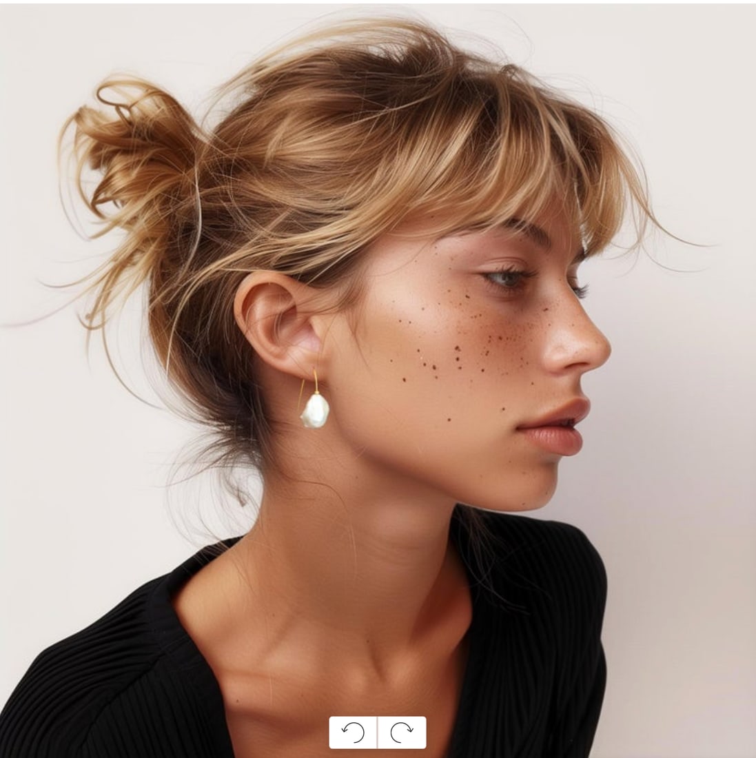 Baroque Pearl Earring 14K Gold Hooks - 8