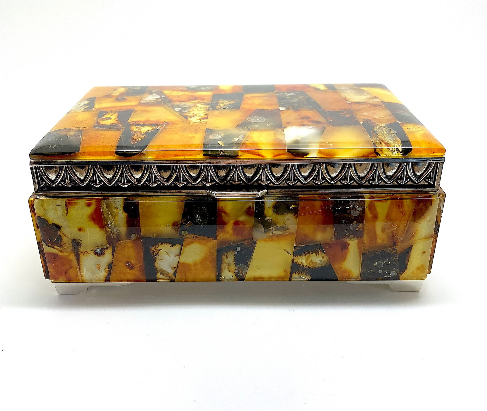 Antique Amber Jewellery box (1 of 9)