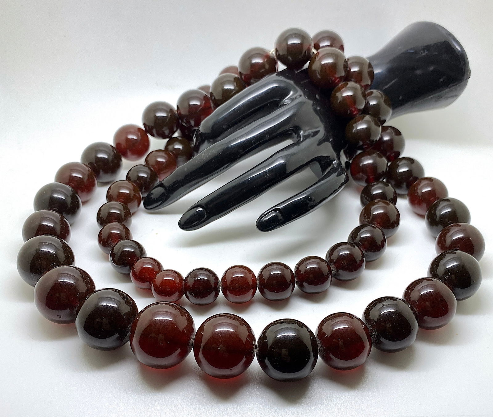 Stunning Unique Antique Amber Necklace made from Round Amber beads - 4