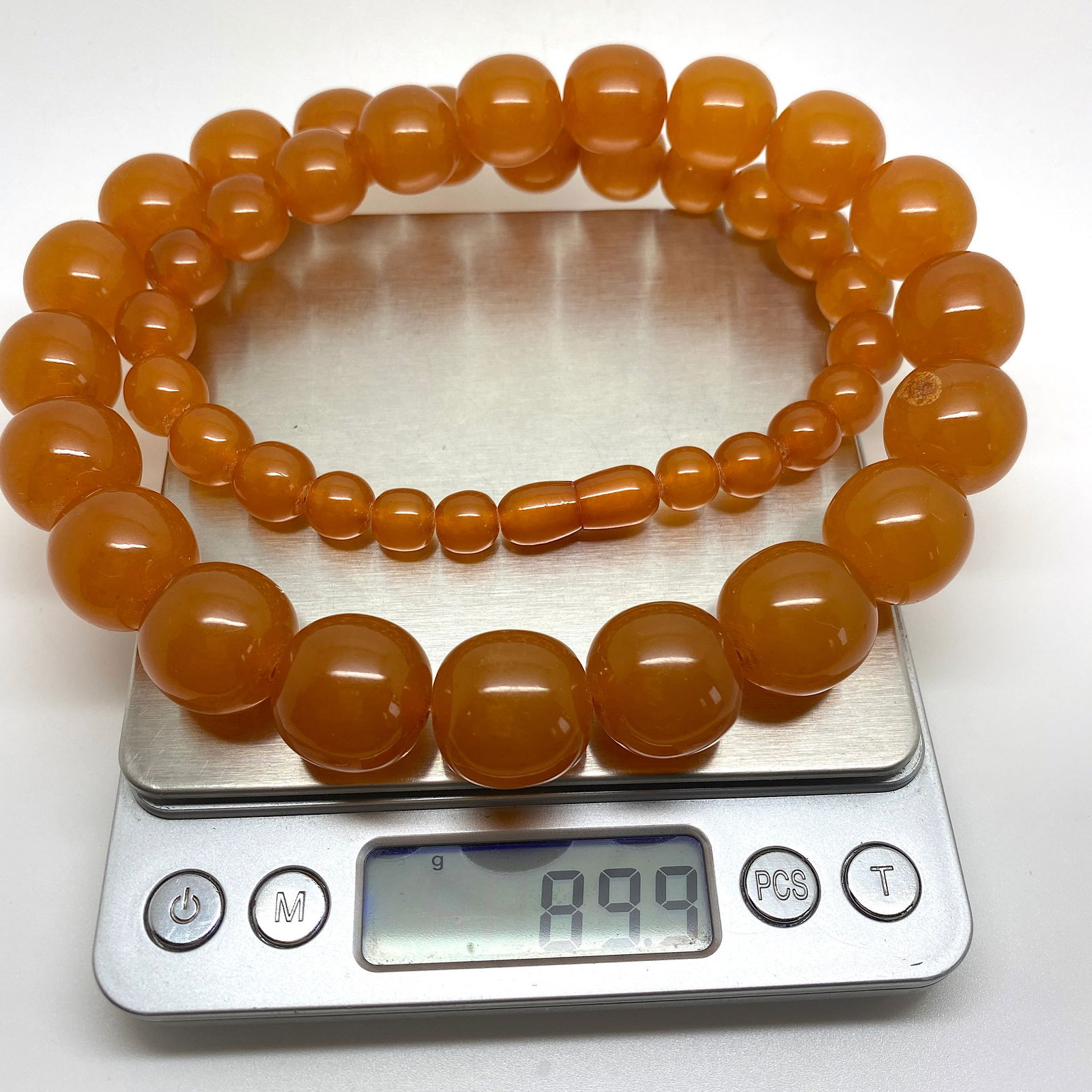 Stunning Amber Necklace made from Round Amber beads - 8