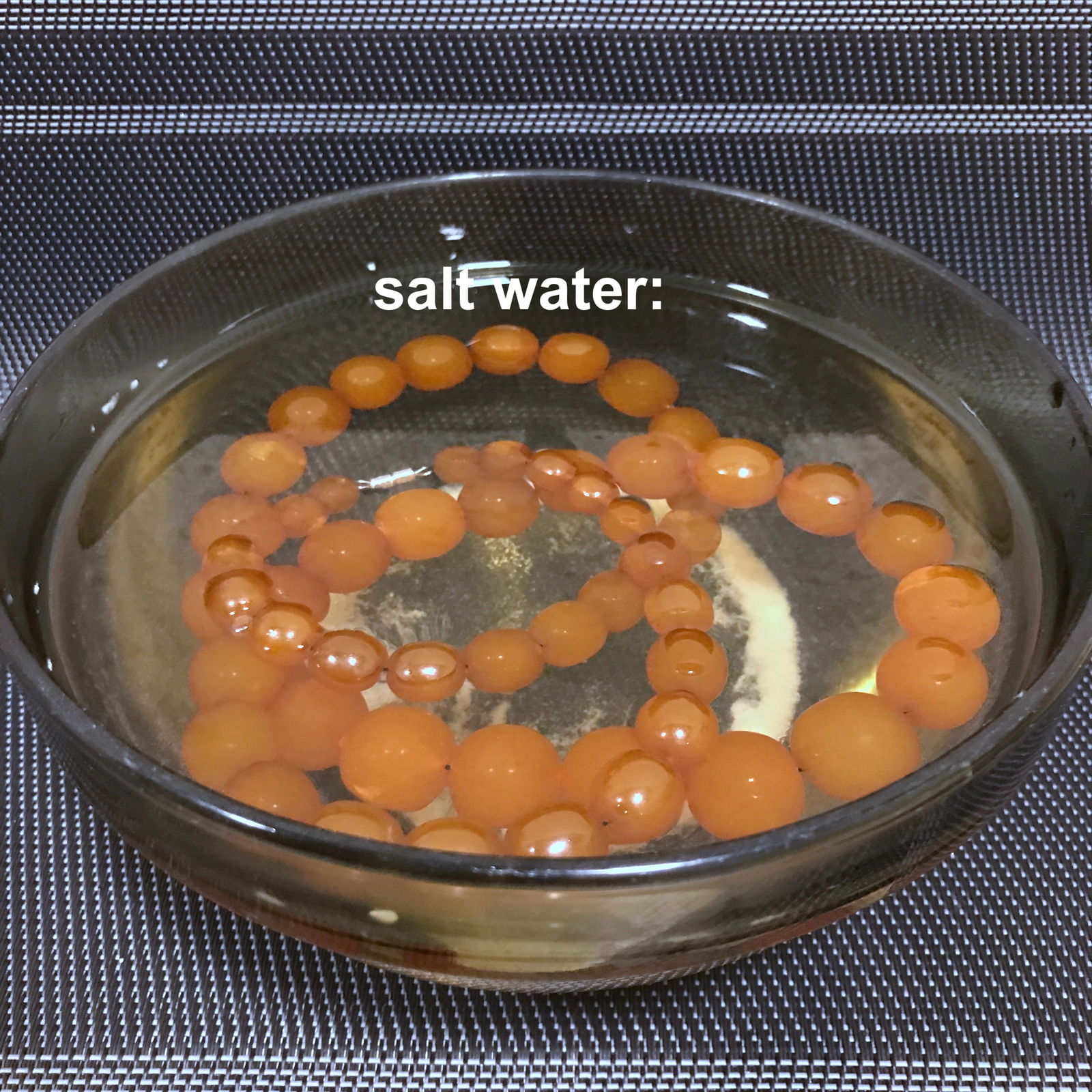 Unique and Remarkable Amber Necklace made from Round Amber beads - 10