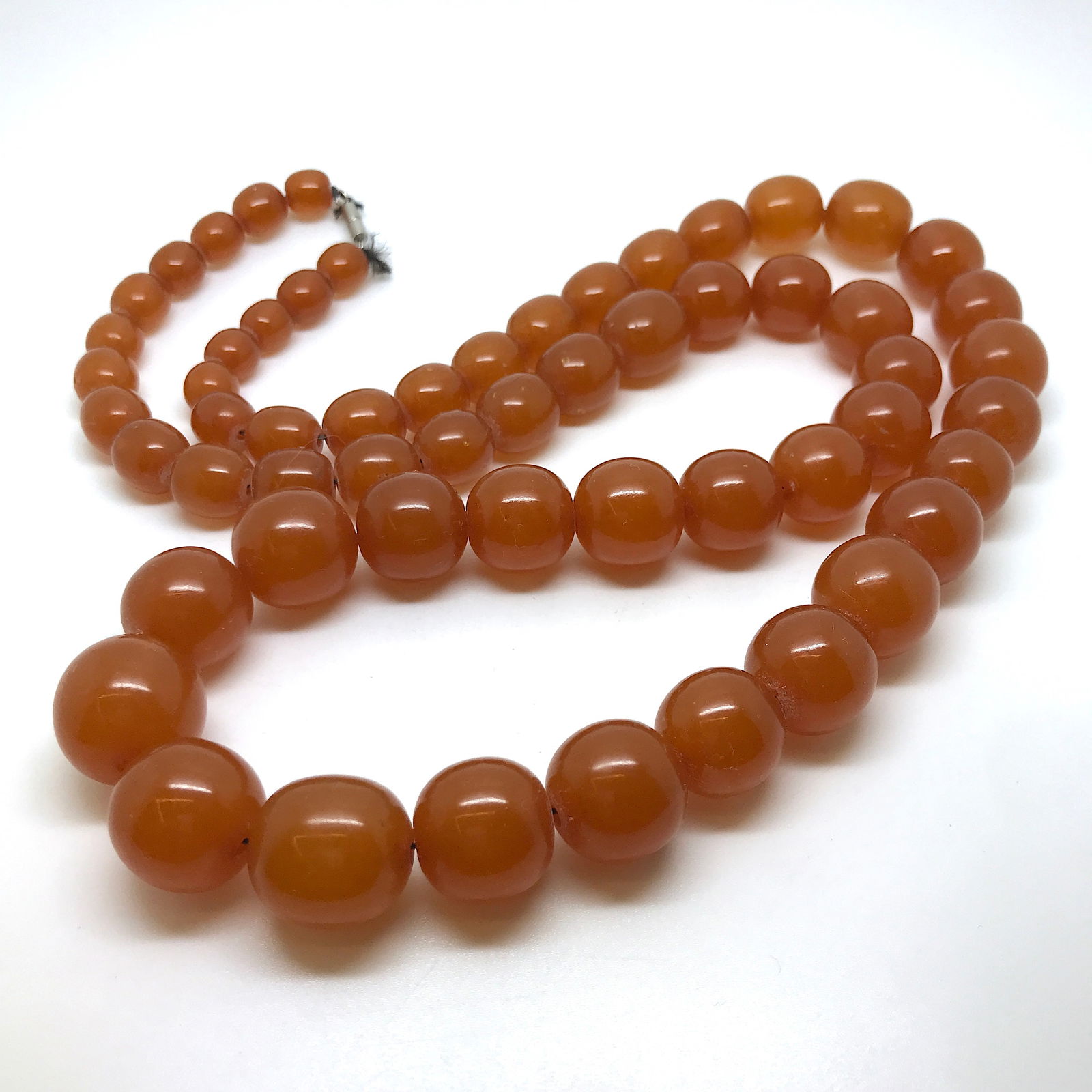 Unique and Remarkable Amber Necklace made from Round Amber beads - 3