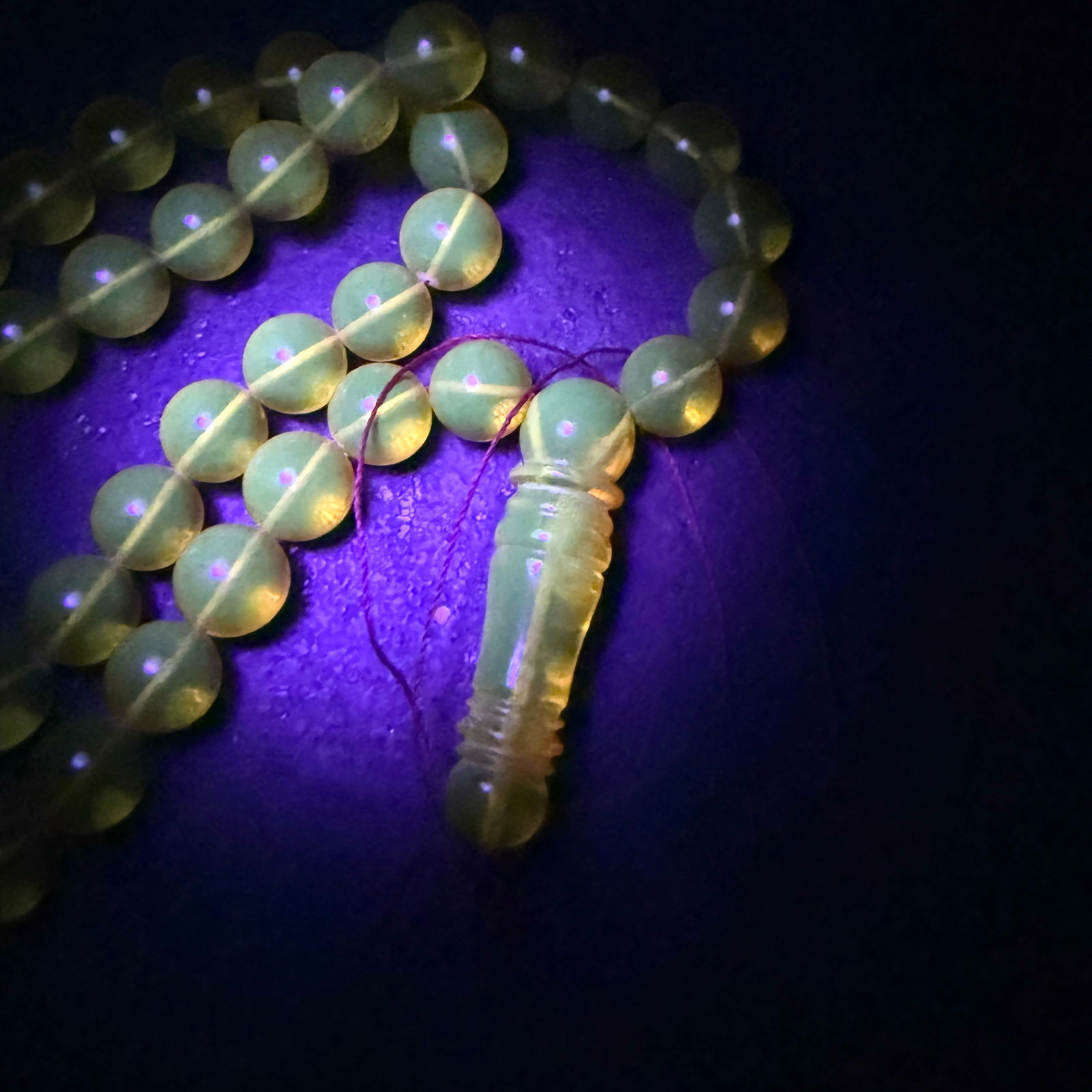 Splendid Amber Tesbih made from Round Amber beads - 8