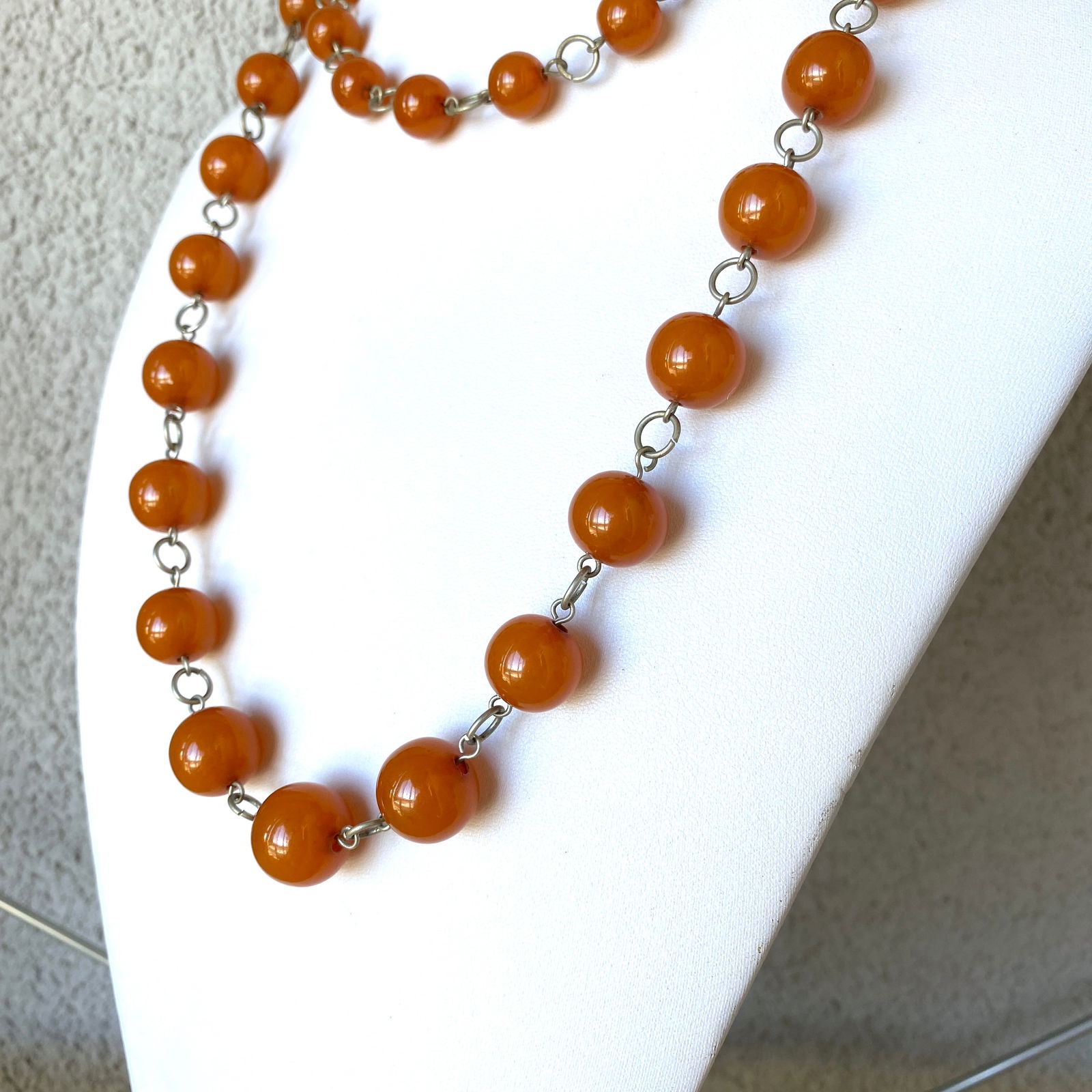Alluring Amber Necklace made from Round Amber beads - 2