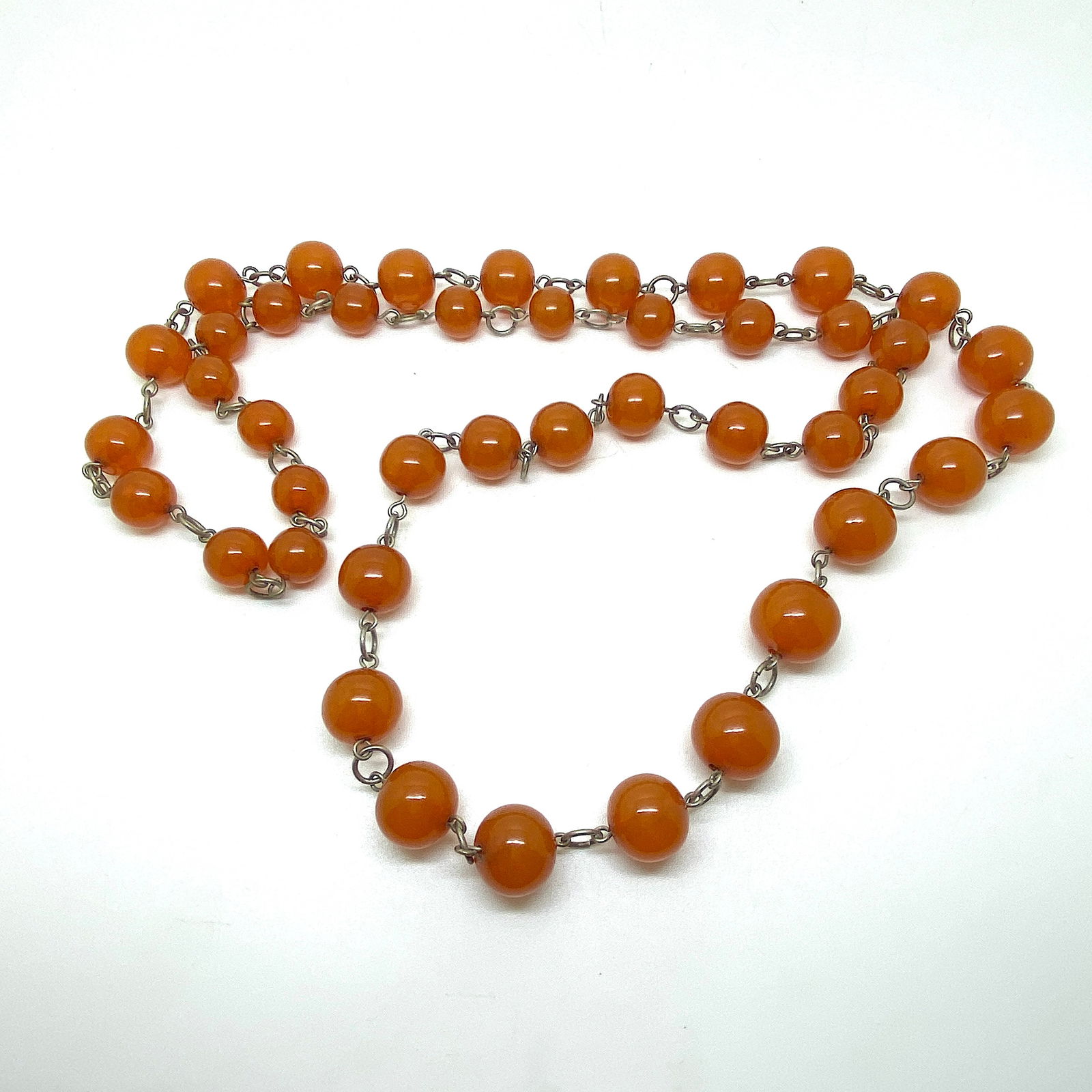 Alluring Amber Necklace made from Round Amber beads - 5