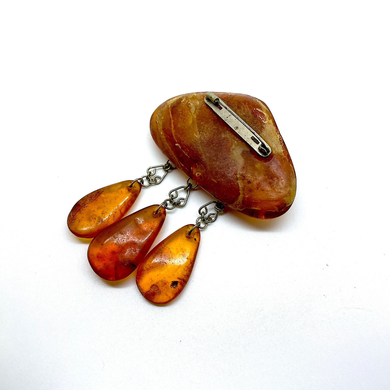 Outstanding Vintage Amber Brooch - 4