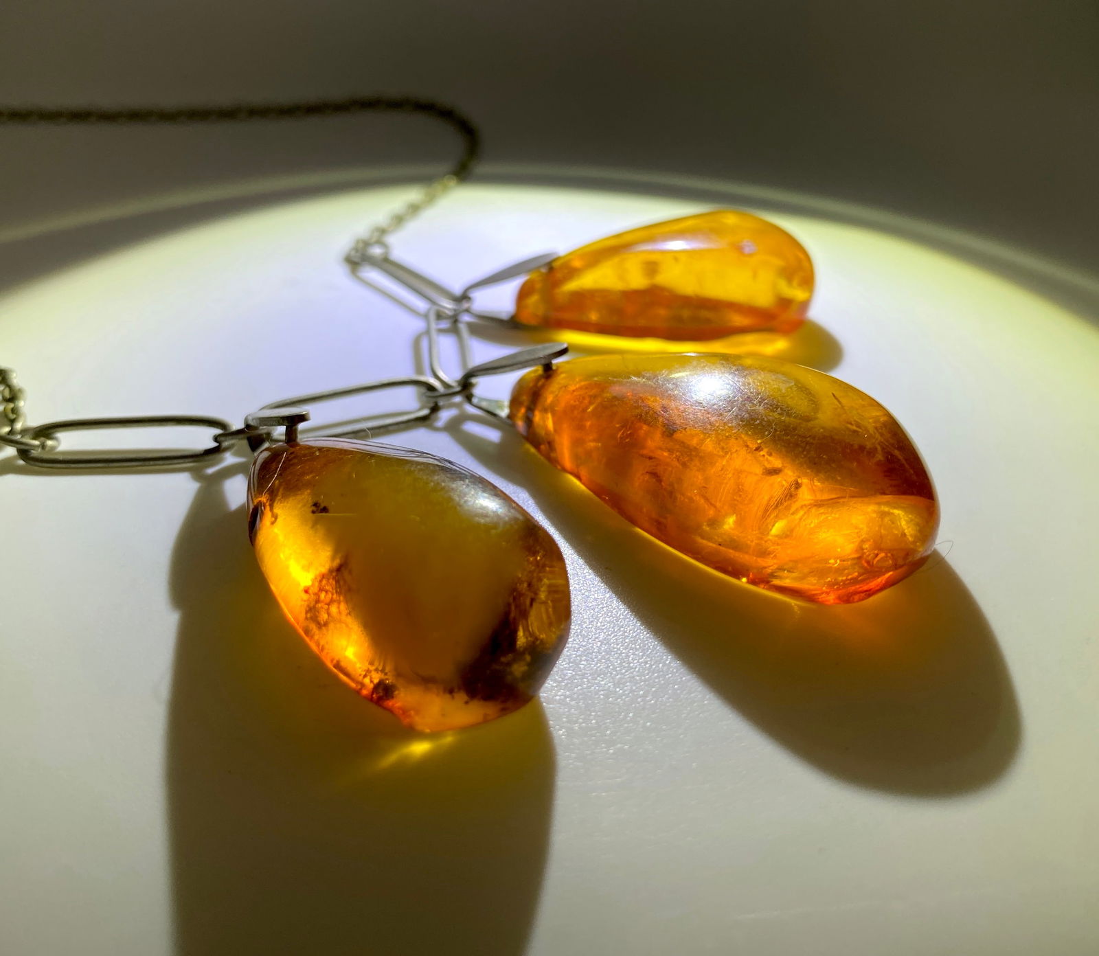 Stunning Unique Antique Amber Necklace - 3
