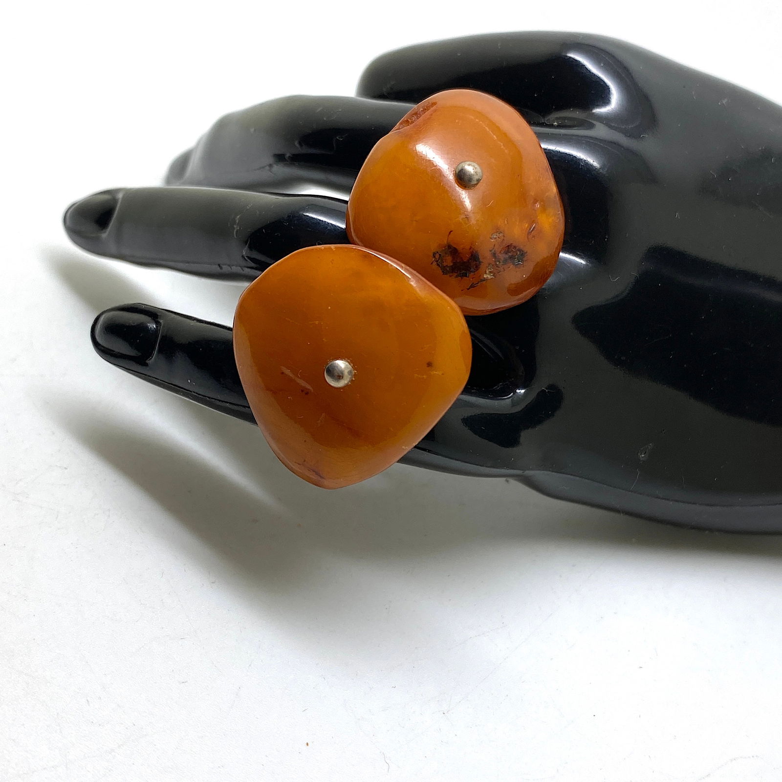 Splendid Vintage Amber Cufflinks - 3