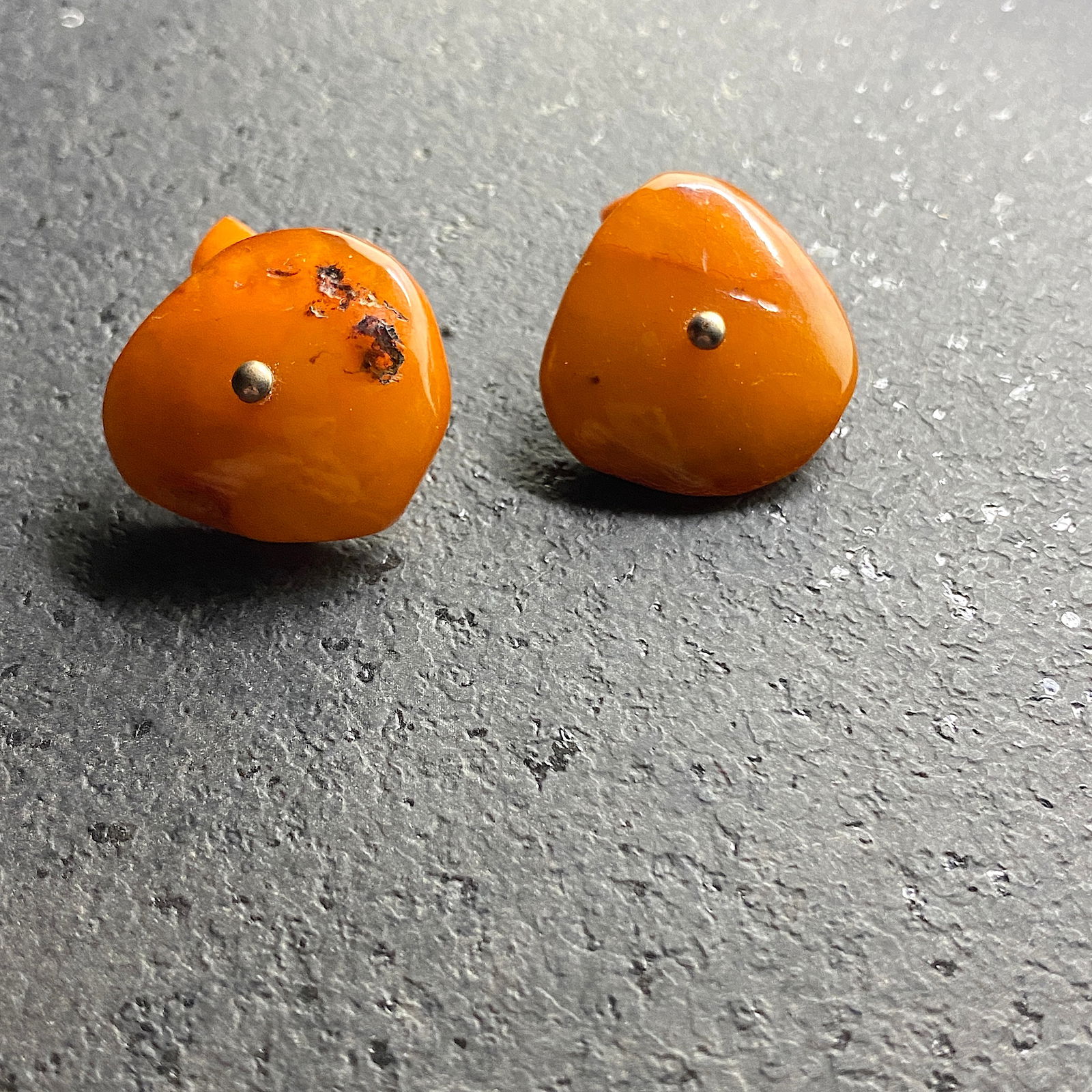 Splendid Vintage Amber Cufflinks - 5