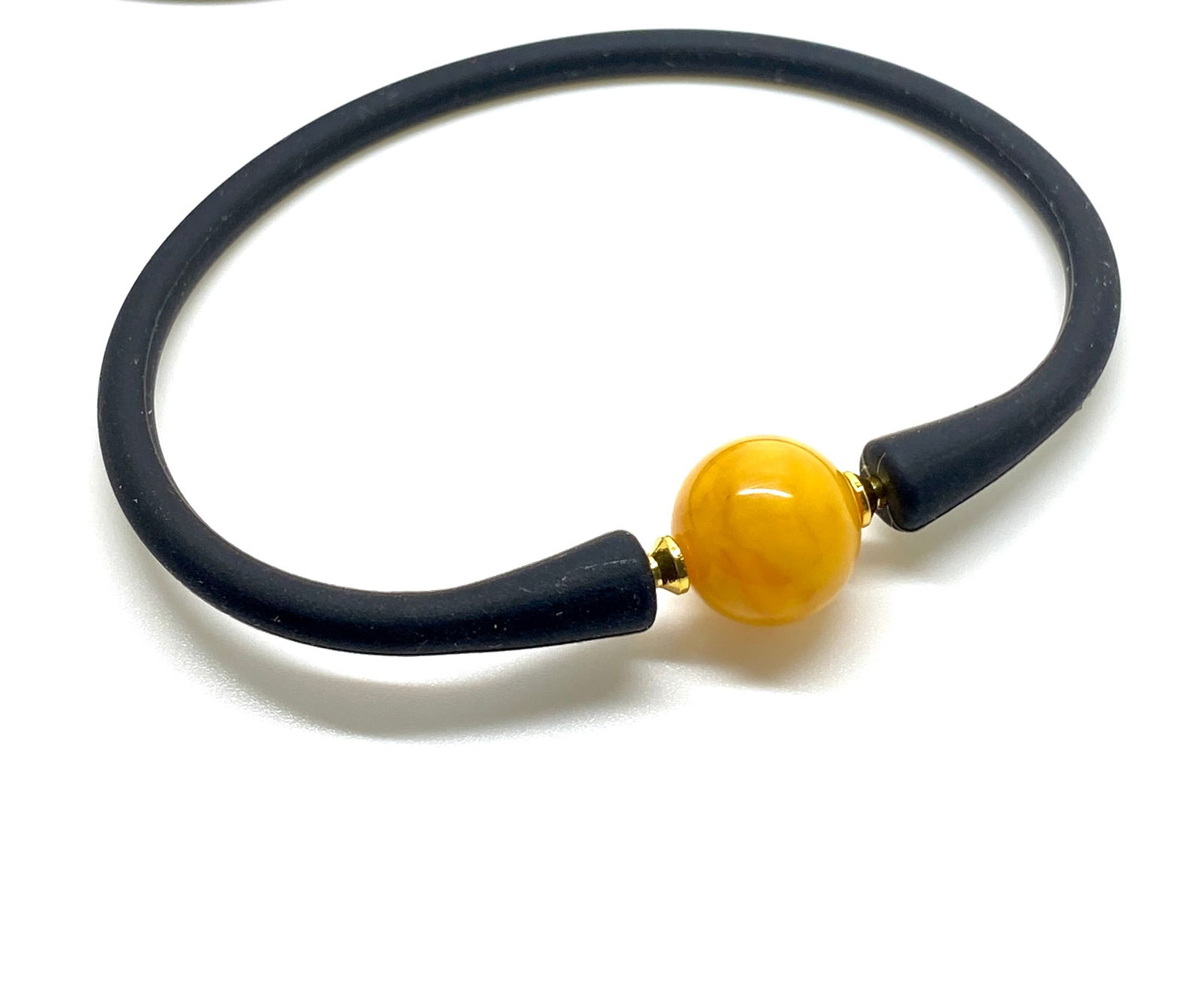 Grand Amber Bracelet made from Round Amber bead - 11