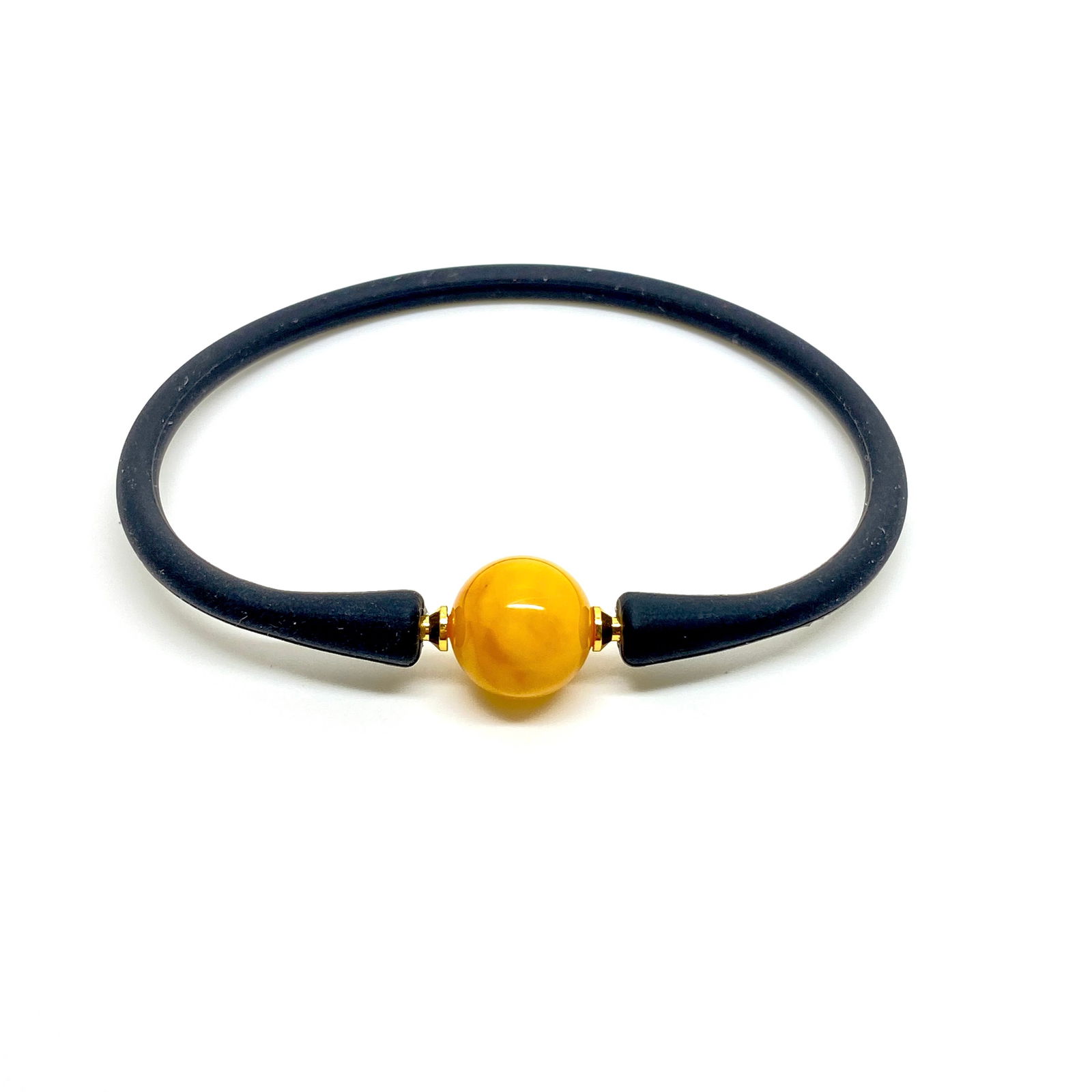Grand Amber Bracelet made from Round Amber bead - 2