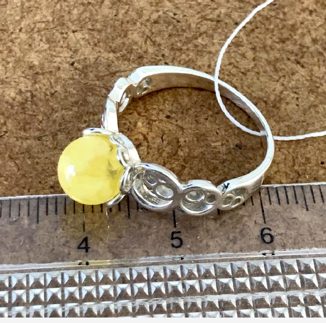 Unique and Grand Amber Ring - 3