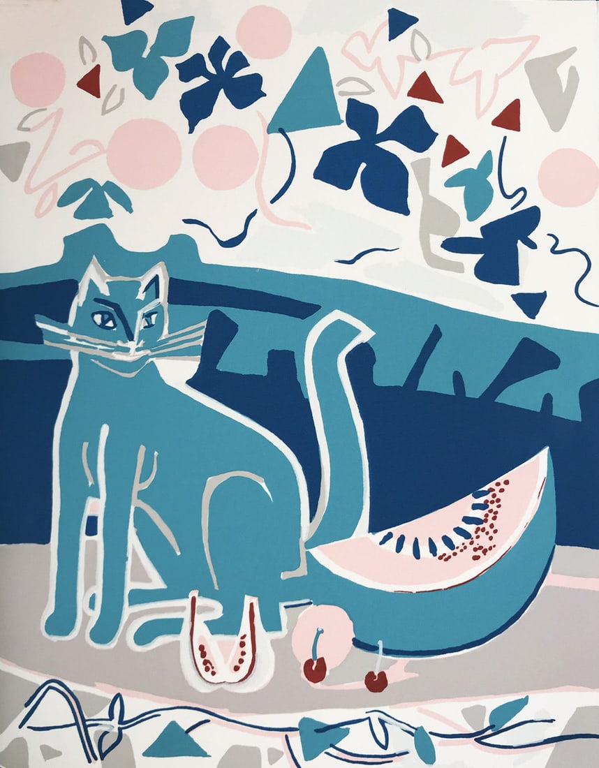 1983 Francoise Gilot Original Silkscreen No 3: Title: 1983 Francoise Gilot Original Silkscreen No 3 Artist: Gilot Description: Artist: Françoise Gilot Country: France Title: Colette 3 Medium: Original Silkscreen Marks: Not signed or numbered Pape