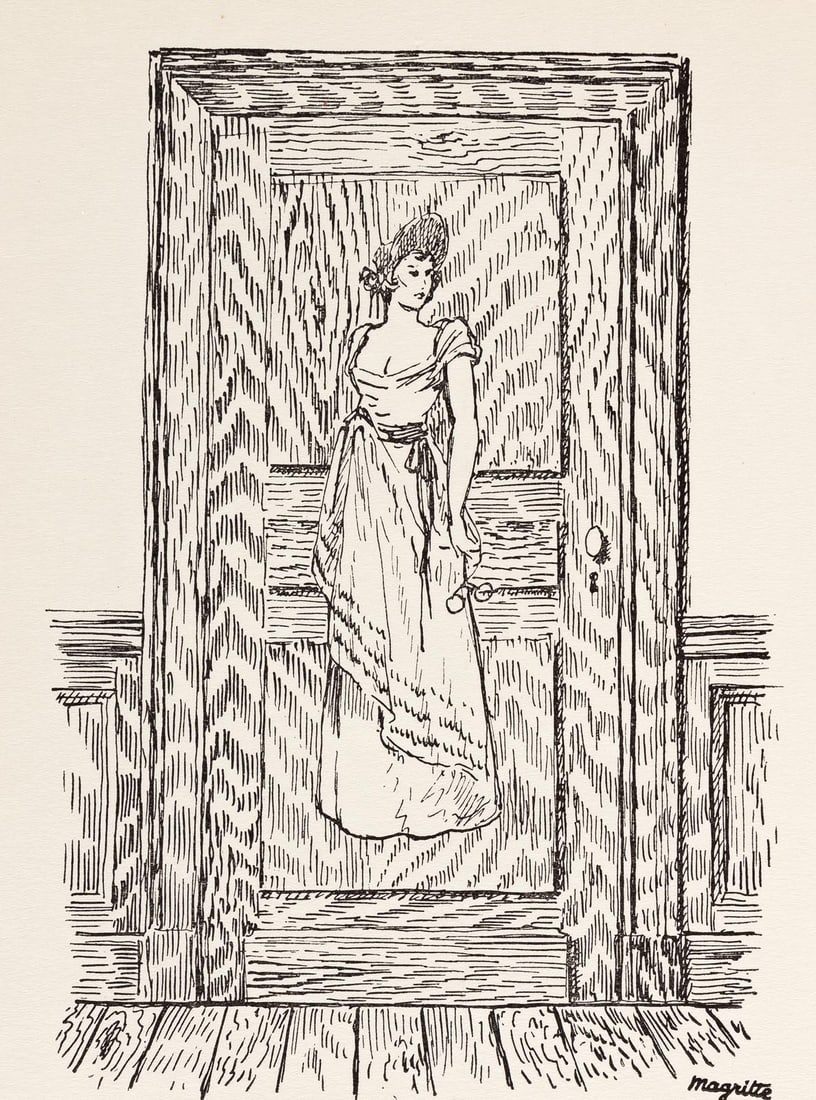 1958 Rene Magritte Lithograph 5 E.L.T Mesens Poemes: Title: 1958 Rene Magritte Lithograph 5 E.L.T Mesens Poemes Artist: Magritte Description: Title: E.L.T Mesens Poemes - 5Artist: Rene MagritteCountry: BelgiumMedium: LithographMarks: Signed in plate by