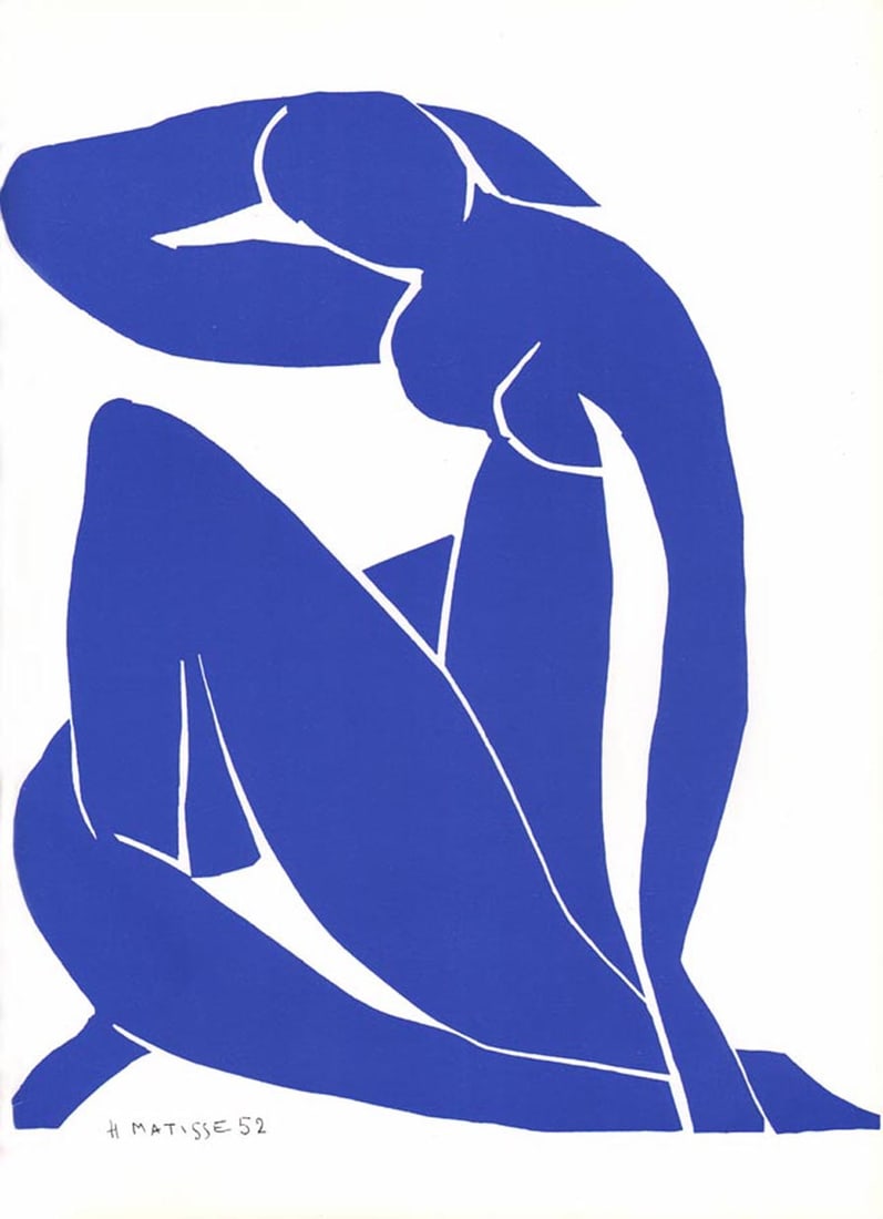 1984 Henri Matisse Lithograph Blue Figure 2: Title: 1984 Henri Matisse Lithograph Blue Figure 2 Artist: Henri Matisse Description: Artist: Henri MatisseCountry: FranceTitle: Blue Figure 2Medium: LithographPaper Size: 14 x 10 inchPrinted: 1984