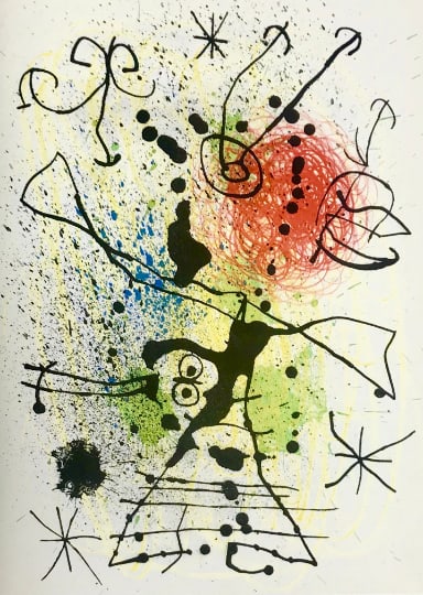 Joan Miro Original Lithograph DM02155 Deriere le Miroir 1965 (1 of 1)
