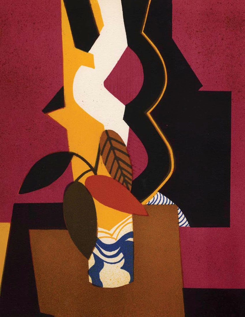 1974 Andre Minaux Lithograph Bouquet d'automne: Title: 1974 Andre Minaux Lithograph Bouquet d'automne Artist: Andre Minaux Description: Title: Bouquet d'automneArtist: Andre MinauxCountry: FranceMedium: Original LithographMarks: Not Signed, not