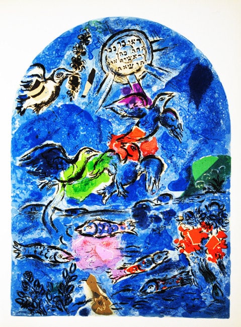 Marc Chagall Lithograph Reuben Jerusalem windows (1 of 1)