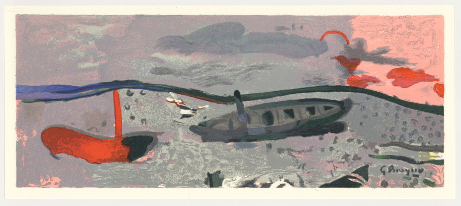 Braque Lithograph Bord de Mer 1959 Varengeville (1 of 1)