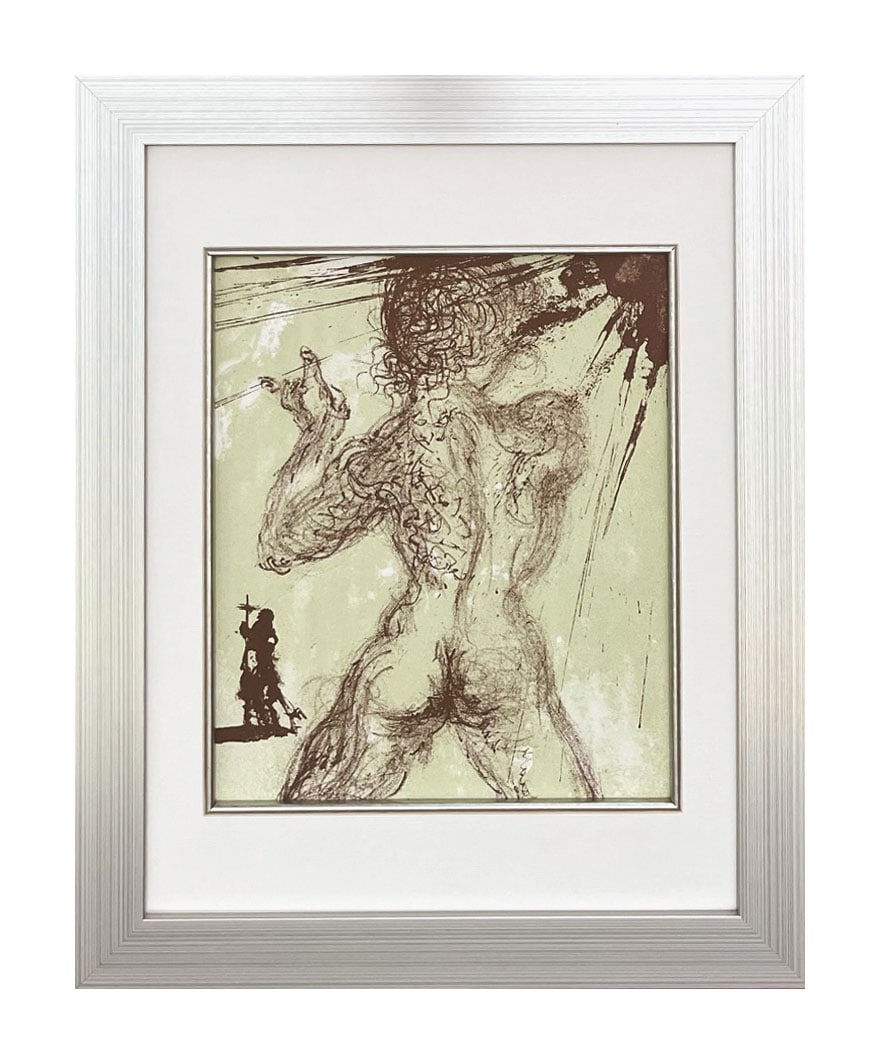 Salvador Dali Le Pecheur Original Lithograph 1967 framed (1 of 1)