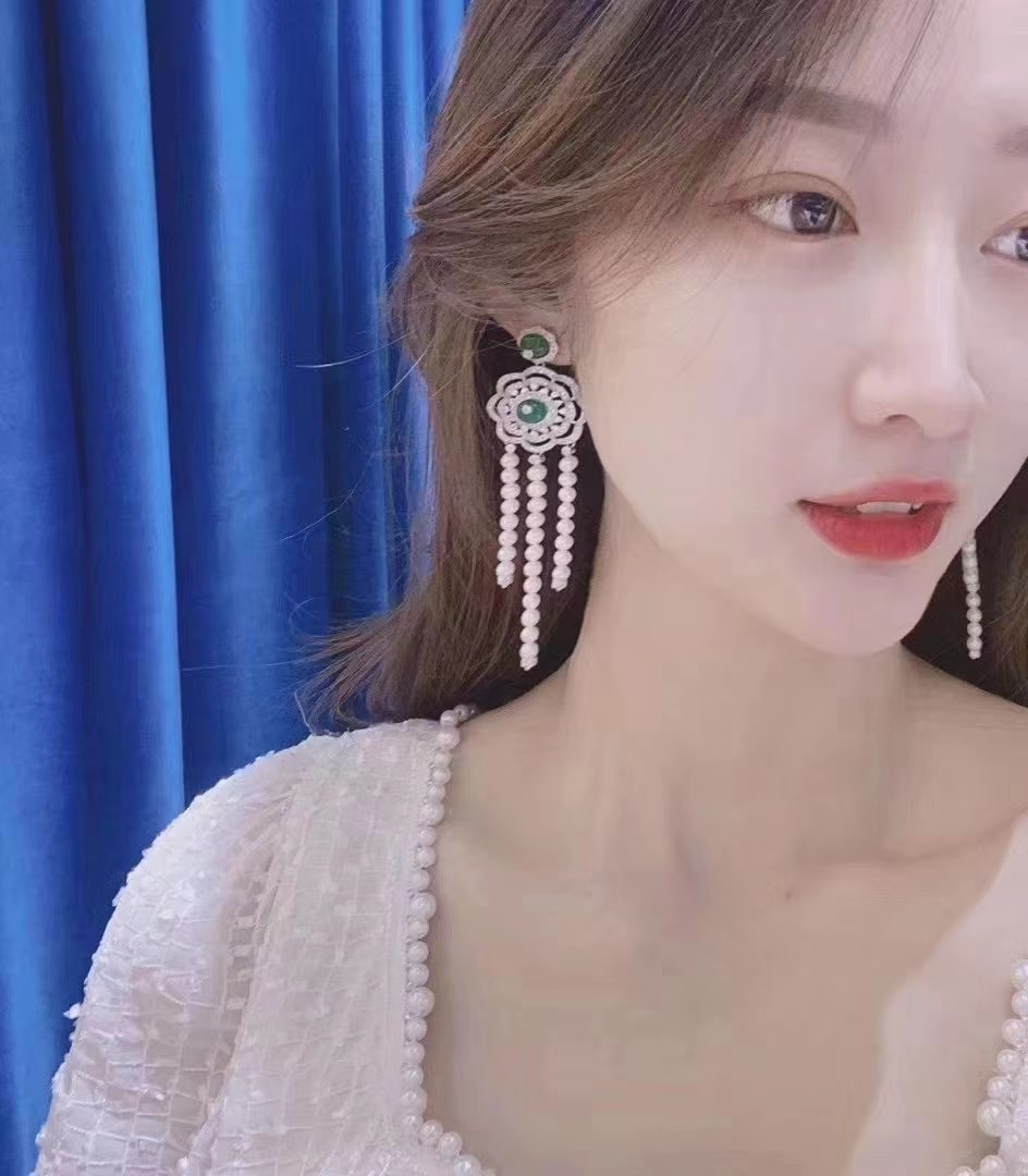 Sterling Silver Natural Pearl Earrings - 7