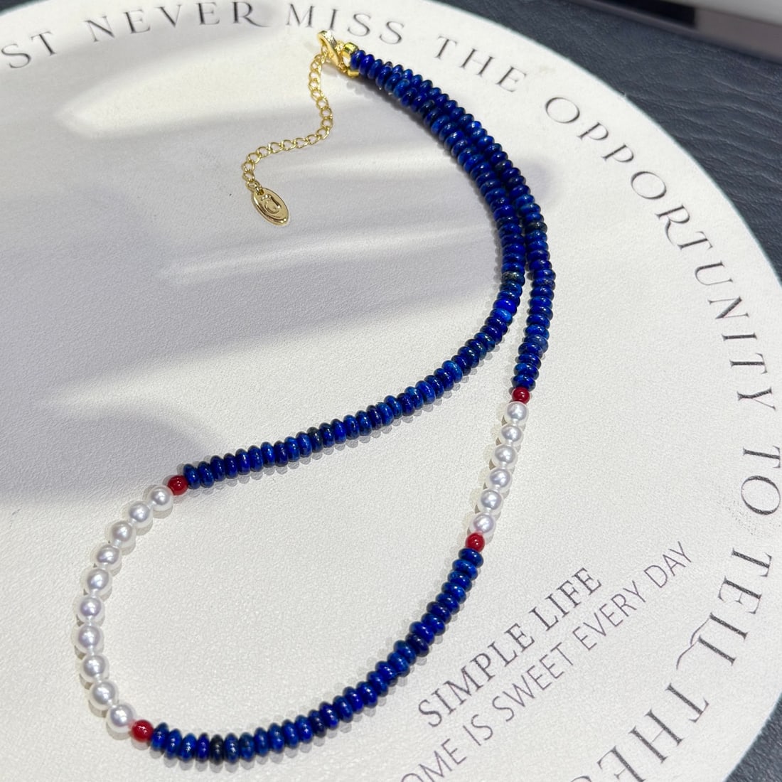 Natural turquoise crystal necklace - 2