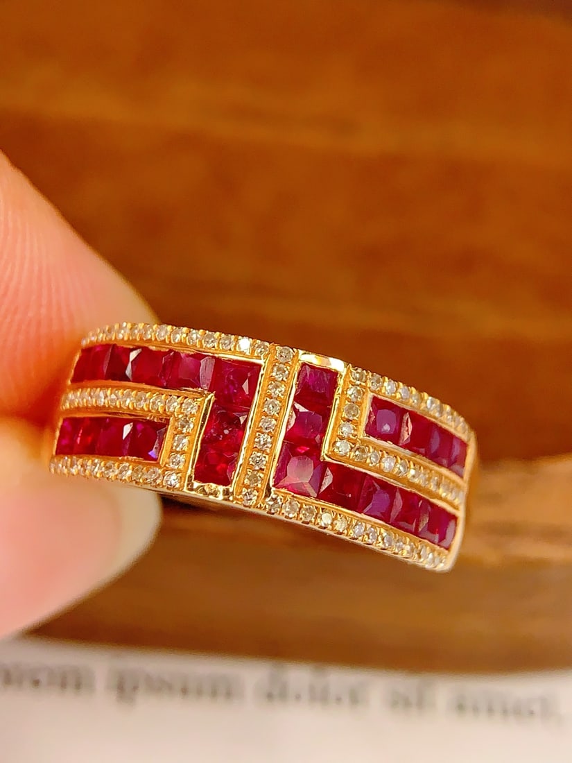 18k Natural Ruby Ring - 3