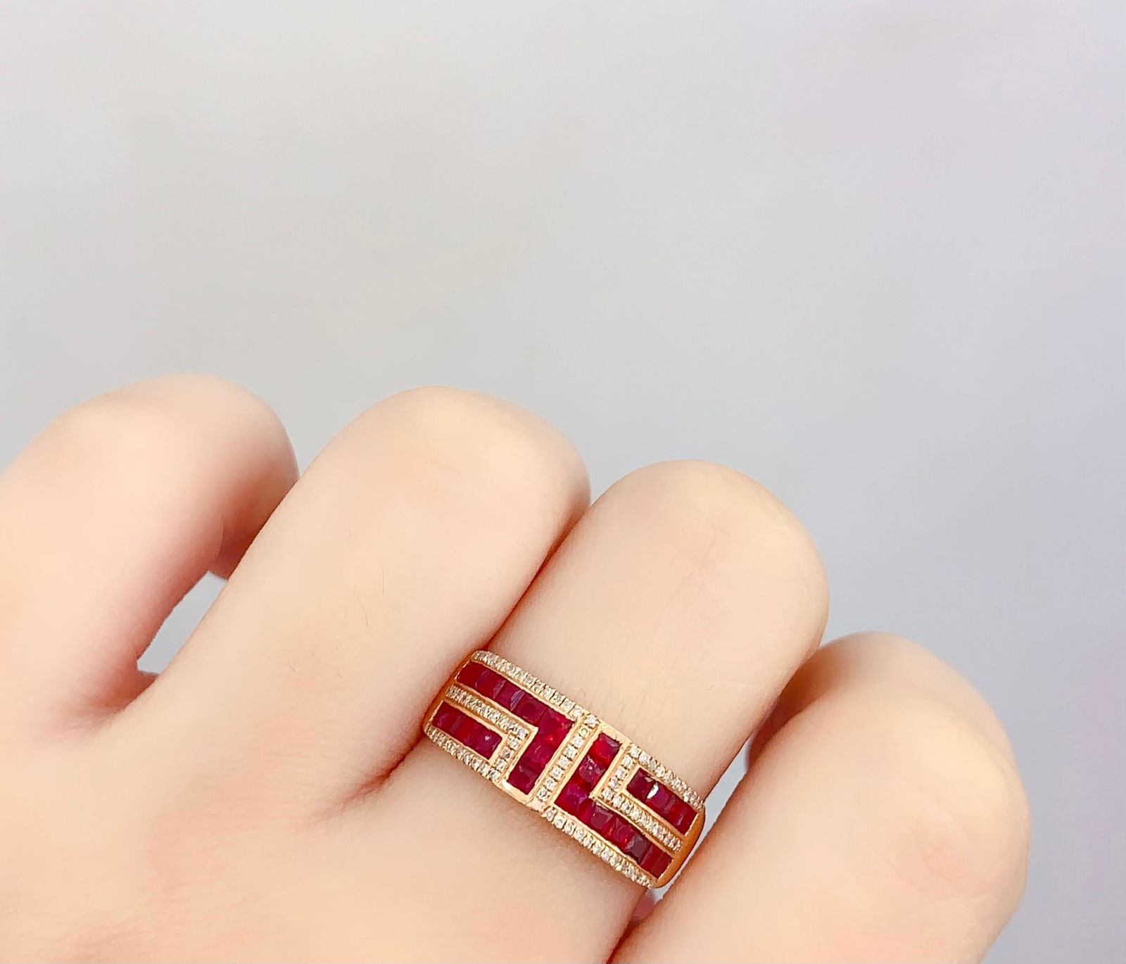 18k Natural Ruby Ring - 7