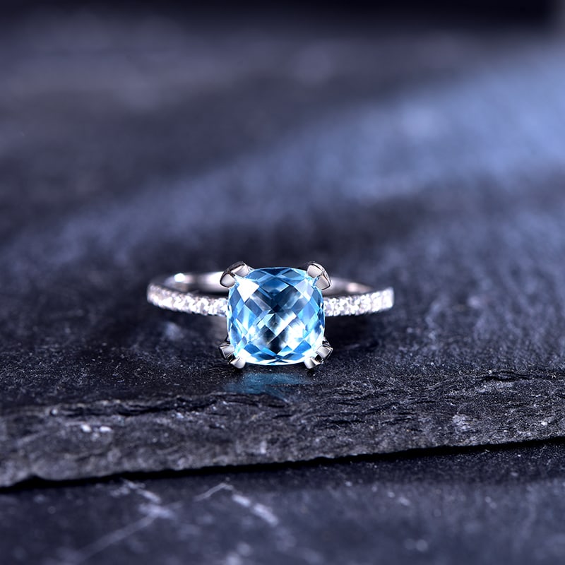 925 Silver Topaz Ring - 2